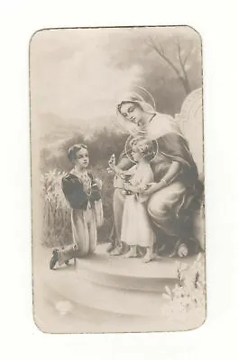 1949 Holy Card Communion Souvenir Pious Image - Virgin Marie - (j-p Perrin)  • $1.06