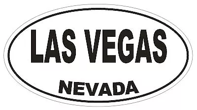 Las Vegas Nevada Oval Bumper Sticker Or Helmet Sticker D2890 Euro Oval • $2.36