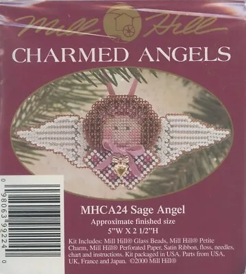 Mill Hill Charmed Angels Sage Angel Counted Glass Bead Kit W Treasure MHCA24 • $12.95