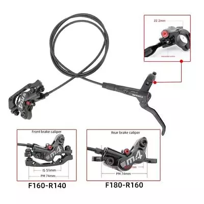 4-Piston MTB Hydraulic Brake Set Silicone Protective Cover Front Rear Disc • $61.99