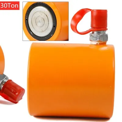 30 Ton Low Profile Hydraulic Cylinder Jack 2.3  Stroke Mini Hydraulic Ram Single • $66.22