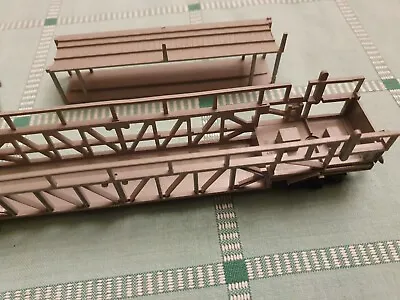 TRIANG HORNBY R342 BR CAR TRANSPORTER WAGON. No Cars. Unboxed. Damaged. Rusty  • £10.50