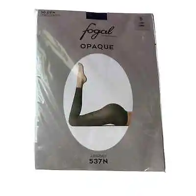 Fogal 537N Semi-Opaque Footless Tights Size Small Color Indigo Navy 30d • £28.46