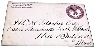 February 1894 New Haven Railroad Boston & Cape Cod Rpo Handled Envelope • $40