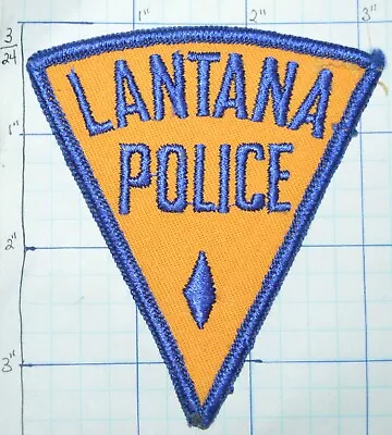 Florida Lantana Police Dept Vintage Damaged Patch • $3