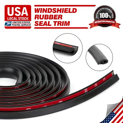 Windshield Rubber Seal Trim- Car Weather Strip Front Rear Window Guard 20ft/6M • $20.94