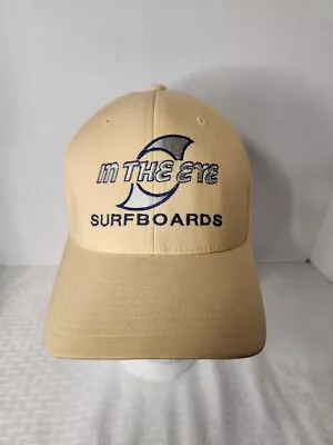 IN THE EYE SURFBOARDS Base Ball Cap Hat Light Yellow Embroidered FlexFit • $8.65