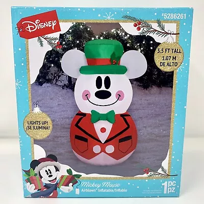 Disney Mickey Mouse Christmas Inflatable 3.5’ Gemmy • $36