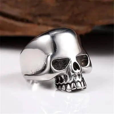 James Hatfield Skull Head Ring Stainless Steel Cliff Burton Top Quality Metal • $8.79
