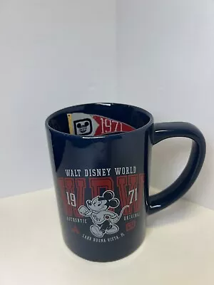 Walt Disney World 1971 Mickey Mouse Collegiate Style Coffee Cup Mug • $21.95