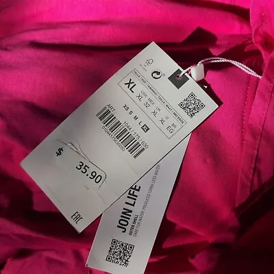 Zara Combined Tiered Dress  Pink Size Xl | 1044/175 • $30