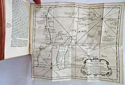 Africa Coast East Indies Early Exploration Voyages 1749 Rare Book 2 Large Maps • $200