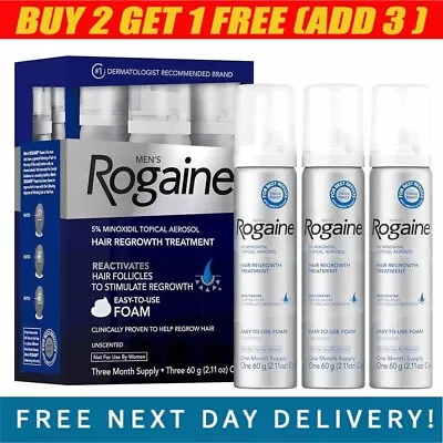 1PCS Hair Loss & Hair Growth Rogaine For Men Extra Strength Scalp Foam 1-Months • £15.05