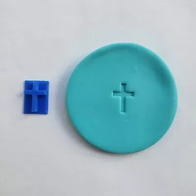 Cross Cookie Embosser Stamp Fondant Decorate Baking Bake Tool Customise Outboss • $8.99