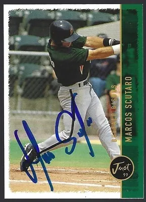 1999 Just Minors #230 Marcos Marco Scutaro IP Autograph Signed Card • $15