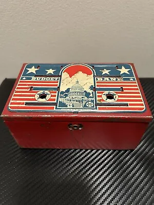 Budget Bank Marx Toys Metal Vintage Patriotic Washington DC Red White Blue USA • $10