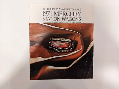 1971 Mercury Station Wagon Brochure Colony Park Marquis Monterey Montego MX 71 • $16.99