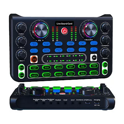 Mix Console Channel Audio Mixer With Sound Card Phanto Mixer Music Mixer Board • $32.39