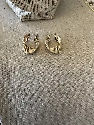 14k Gold Hoop Earrings - Vintage - 6 Grams • $250