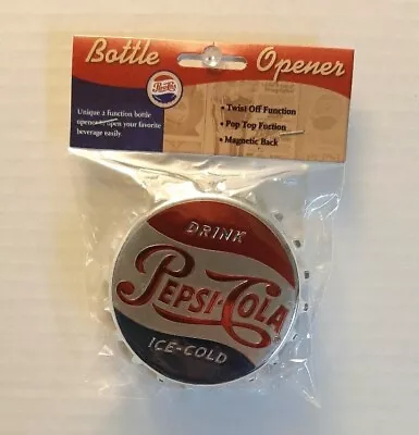 Pepsi Logo  Bottle Cap Refrigerator Locker Bottle Opener And Magnet New • $10.12