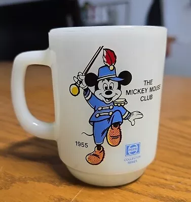 Vintage The Mickey Mouse Club Coffee Mug Cup Anchor Hocking Pepsi 1955 • $16.95