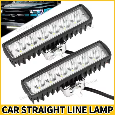 Pair 6inch LED Work Light Bar Flood Offroad Boat 4x4 Reverse Fog Lamp 12V 24V • $14.99