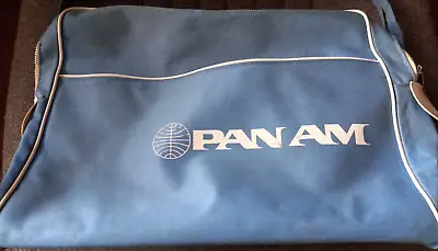 Pan Am Carry On Travel Bag Blue Vintage Distressed • $4.50