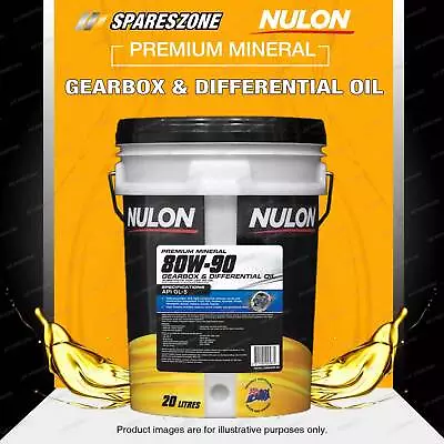 Nulon Mineral 80W-90 Gearbox & Differential Oil (20L) LSD80W90-20 • $178.99