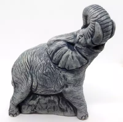 Figure Mount St. Helens Volcanic Ash Elephant Sculpture 1980 7 X 6 X 4 Inches • $17.95