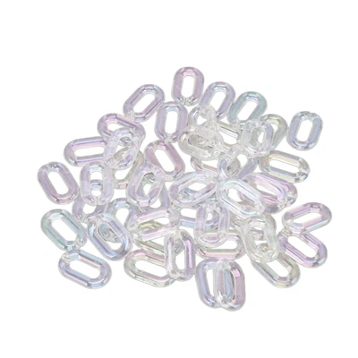 £8.42 • Buy Transparent Acrylic Link Rings Acrylic Chain Links For Jewelry Making