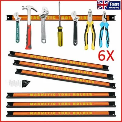 6x18 Heavy Duty Magnetic Tool Bar Storage Holder Rack Garage Wall Holder Strips • £18.99