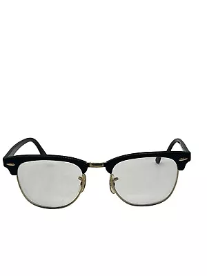 Ray-Ban Eyeglasses Authentic Clubmaster RB 3016 W0365 51 [] 00 MM Gold Black • $49.95