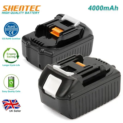 2X 4Ah 18V Li-Ion Battery For Makita BL1850 BL1840B BL1860 LXT400 BL1815 BL1830 • £25.91