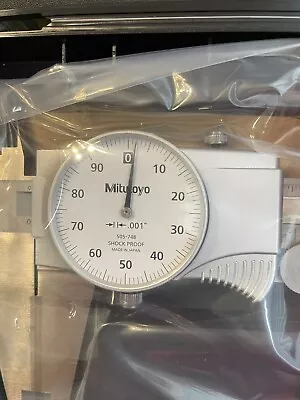 Mitutoyo 505-748 Dial Caliper With Carbide OD/ID Jaws 0-12  Range .001  • $550