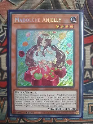 Madolche Anjelly BLAR-EN073 Secret Rare Near Mint 1st Edition Yugioh • £5.99