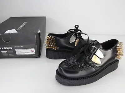 Underground Platform Shoes Wulfrun Creepers Spikes Studs Flatform Goth Grunge 5 • £89.99