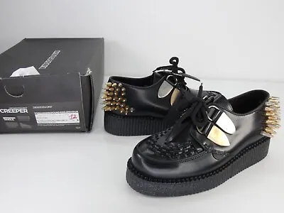 £119.99 • Buy Underground Wulfrun Creeper Spikes Studs Platform Flatform Shoes Goth Grunge 5