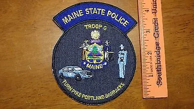 Maine State Police Troop G Turn Pike Portland Maine Barracks Maine State Trooper • $7.99