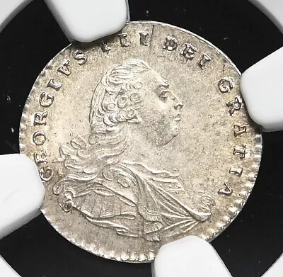 GREAT BRITAIN. George III Silver Maundy Penny 1792 NGC MS64 • $195