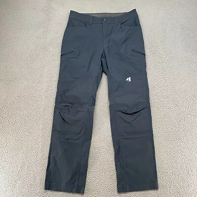 Eddie Bauer Pants Mens 33x32 First Ascent Guide Pro Blue Outdoor Hiking Nylon • $34.95