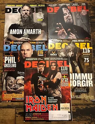 Lot Of Four (5) Pre Flexi DECIBEL Magazines Iron Maiden Dimmu Borgir • $19.99