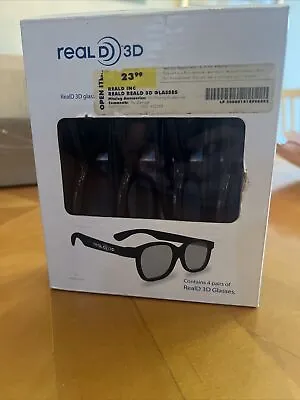 Real D 3D 4 Pair Glasses For Use With Compatible 3D TV Monitors And Laptops • $15