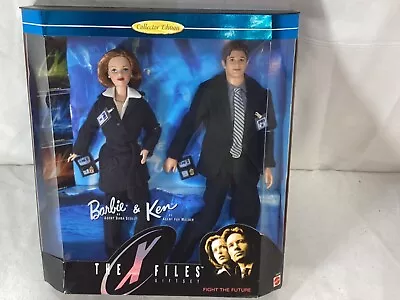 1998 Mattel Barbie & Ken X Files 2 Doll Set Fight The Future Edition NEW Boxed • $58.88