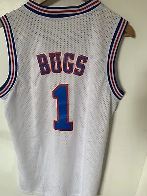 Size M Men’s Vintage Bugs Bunny Space Jam Tune Squad #1 Jersey Jordan Basketball • $19.99
