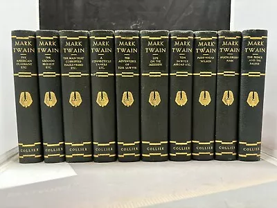 Lot Of 10 Mark Twain Books Set Classics Collier  Authorized Edition 1921 - G3JR • $125