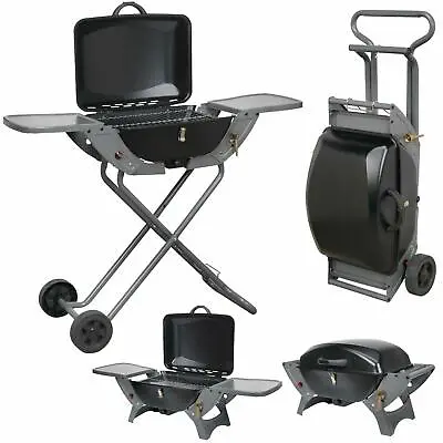 Grilltech Portable Wheeled BBQ Barbecue Folding Caravan Motorhome Camping LPG • £98.90