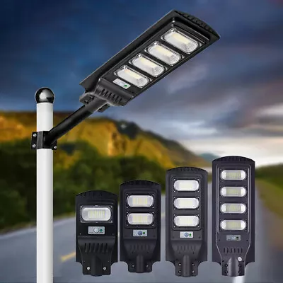 400W Outdoor Solar Street Light With Motion Sensor LED Solar Security Flood Lamp • £36.85