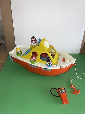 Vintage Hasbro Weebles Boat Ship SS Littleputt Marina Beach Fishing Cruise Toy • $42.80