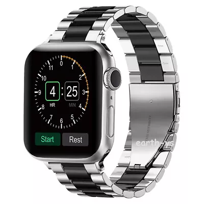 $17.99 • Buy For Apple Watch Series 8 7 6 5 4 3 21 SE Stainless Steel IWatch Band Metal Strap