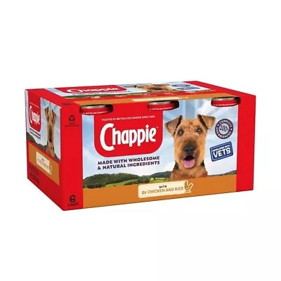 Chappie Adult Wet Dog Food Chicken And Rice 6x412g • £16.99